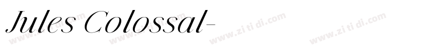 Jules Colossal字体转换